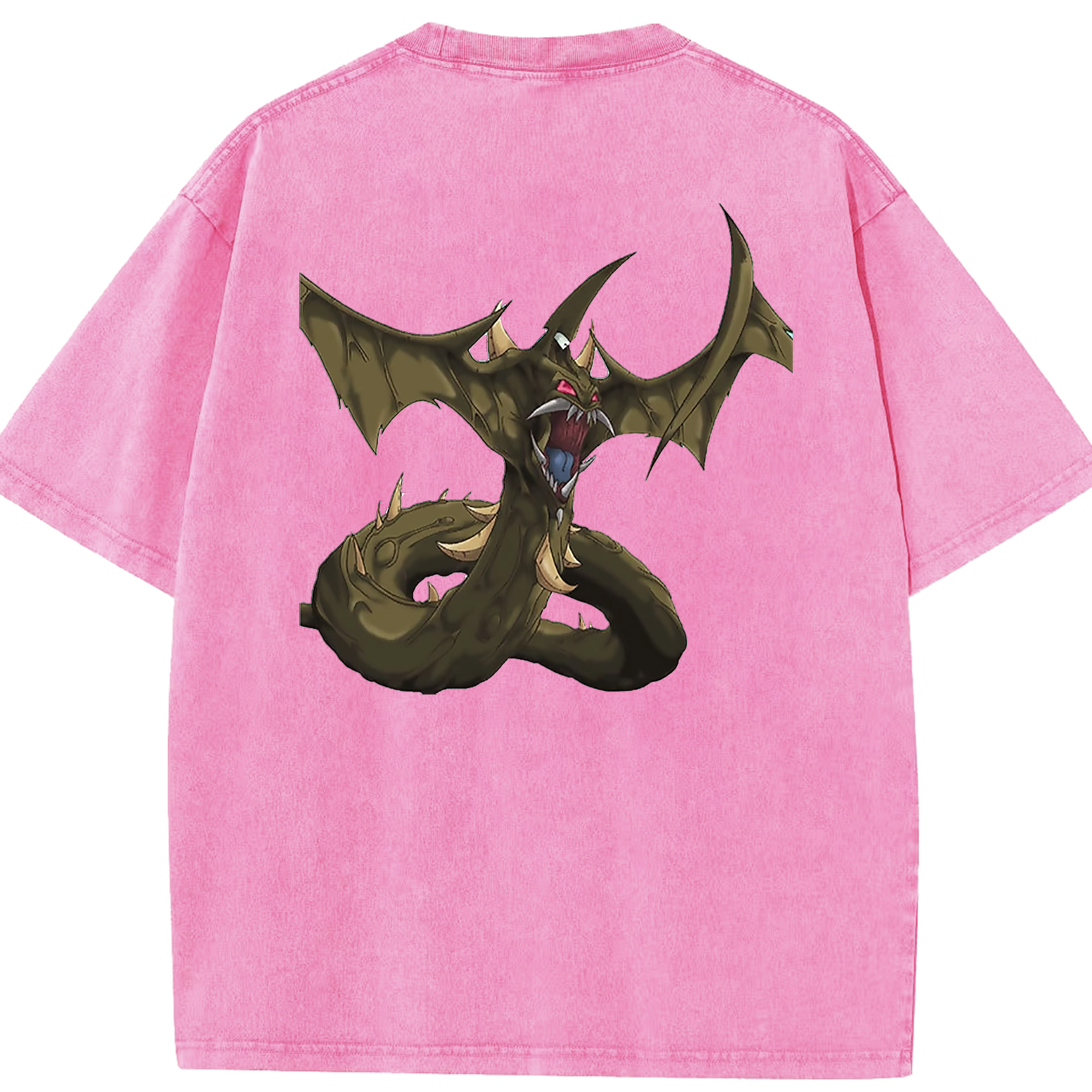 （画像用） 遊☆戯☆王 Yu-Gi-Oh! 綿100% ヴィンテージ風 半袖Tシャツ（背面プリント）